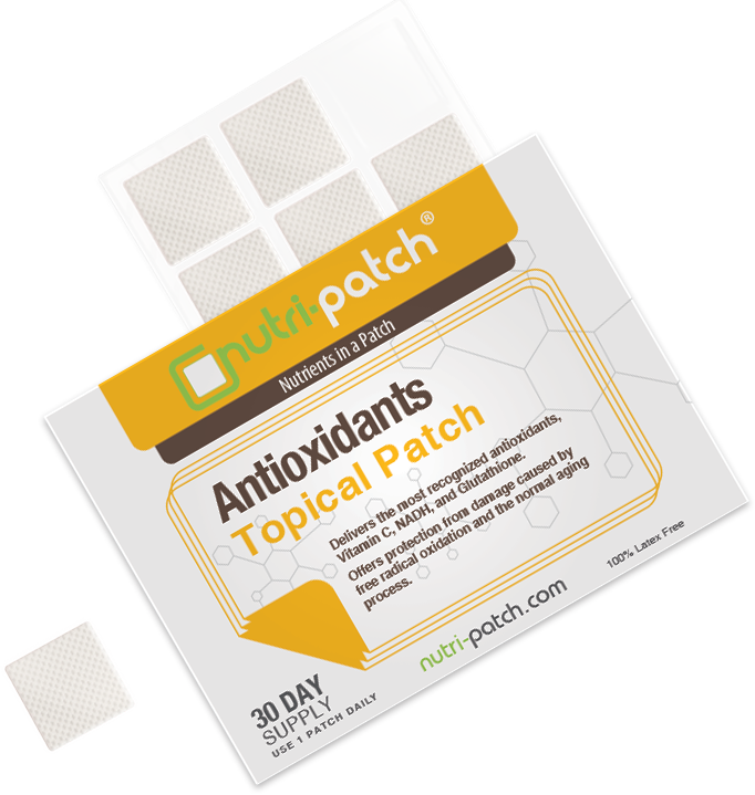 Antioxidants Topical Patch, Infused with NADH, Glutathione, CoenzymeQ10, NAC. Designed to Give Your Antioxidants a Boost (30/Pack).