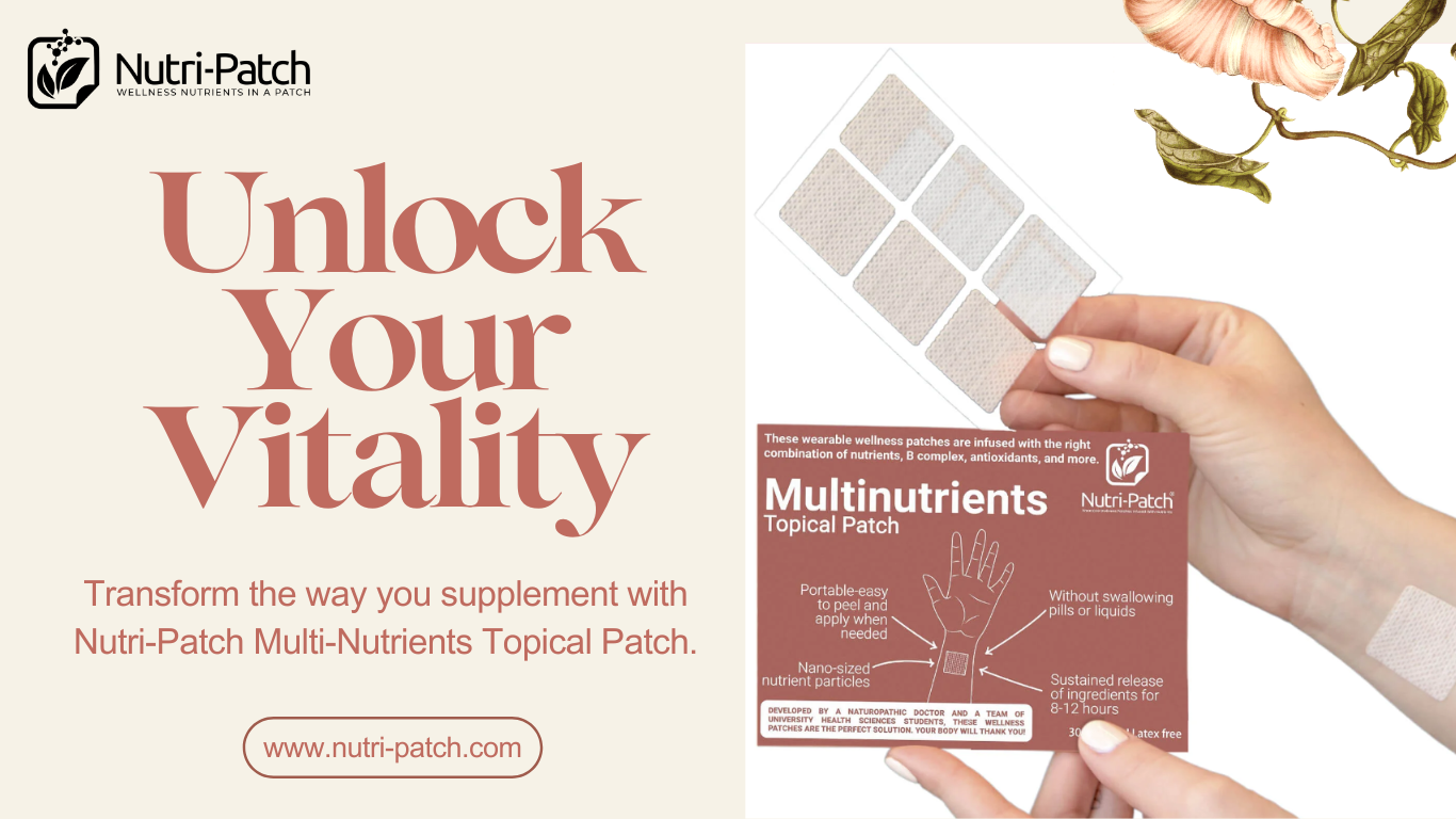 Unlock Your Vitality with Nutri-Patch Multi-Nutrients Topical Patch