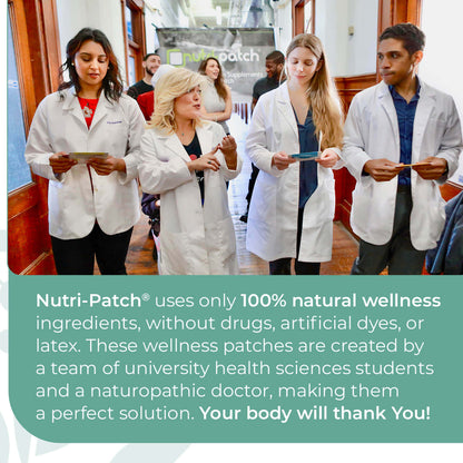 NUTRI-PATCH Energy B12 &Complex Topical Patch, Infused with B1,B2,B3,B5,B6,B12,Biotin. Designed to Give You a Boost (30/Pack).