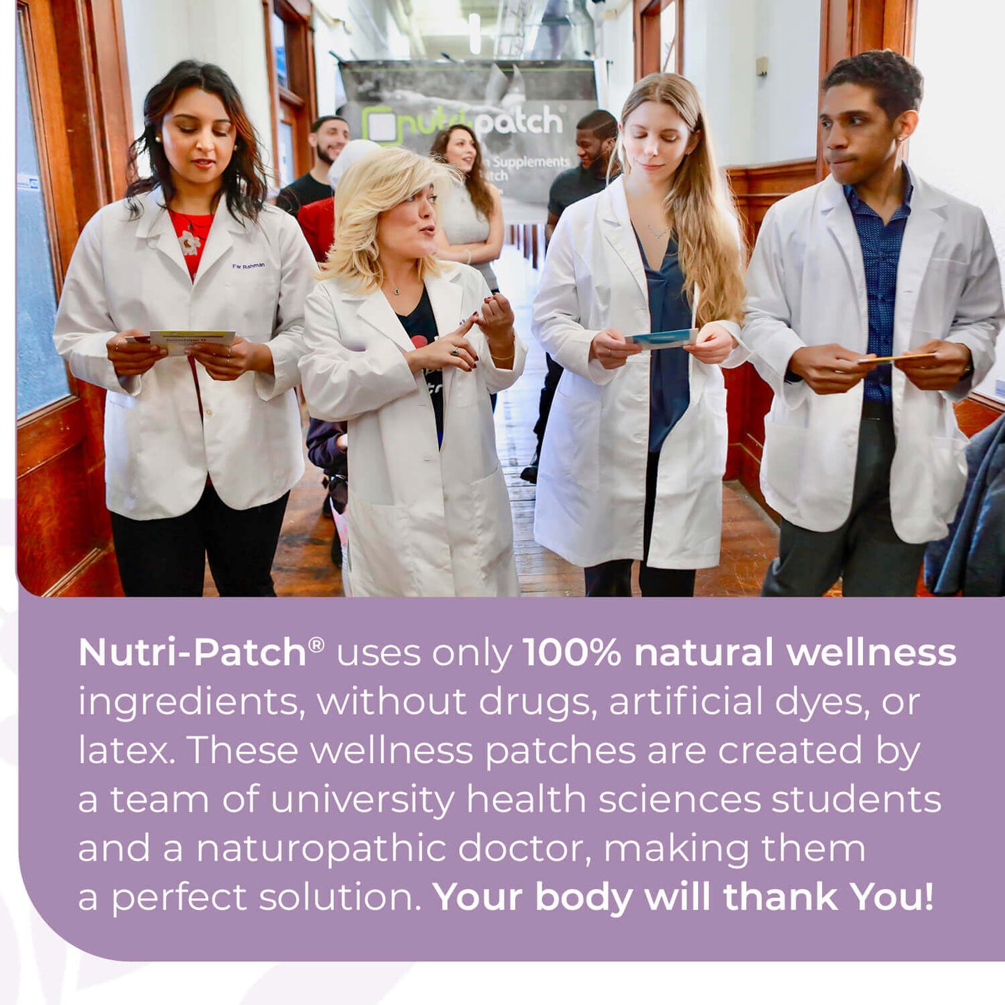 NUTRI-PATCH MULTI without Iron Topical Patch, Infused with a B Complex, D3, Magnesium, and Zinc. Designed to Give You a Boost (30/Pack).